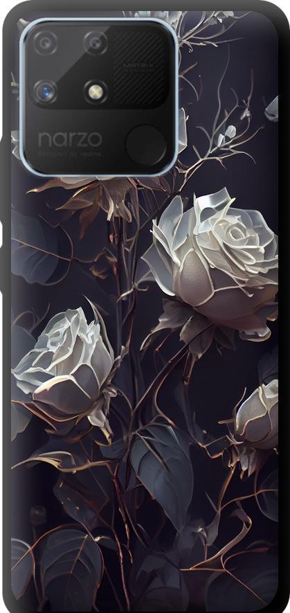 Чехол на Realme Narzo 50A Розы 2 (5550b-2514-42517)