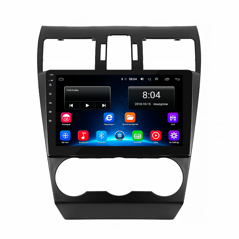 Автомагнитола штатная Lesko для Subaru Forester IV рестайлинг 2015-2016 9" 2/32Gb Wi-Fi GPS Base MOB