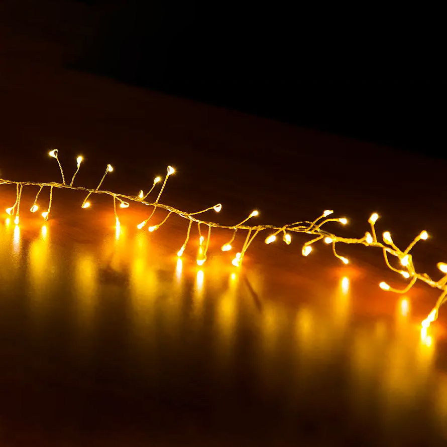 Гирлянда светодиодная роса Фейерверк 10 м от USB и сети 220V с пультом 500 LED 8 режимов IP44 Теплый белый - фото 2 Гирлянда светодиодная роса Фейерверк 10 м от USB и сети 220V с пультом 500 LED 8 режимов IP44 Теплый белый - фото 2