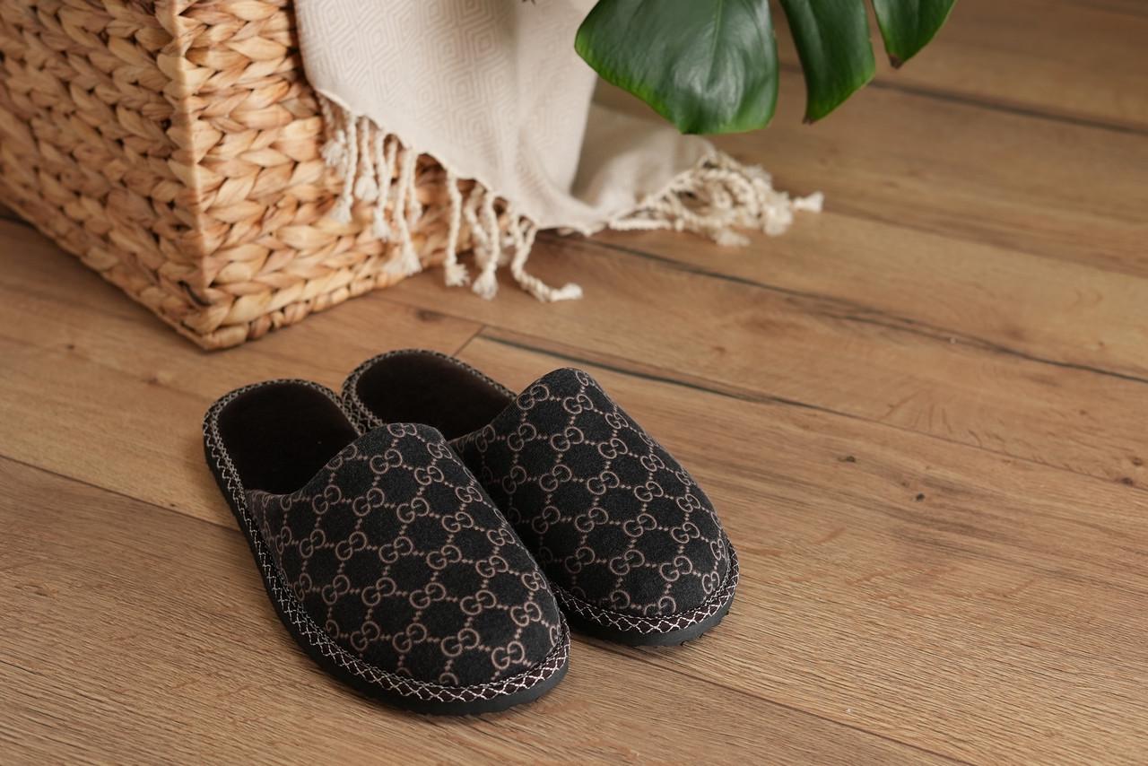 Домашние тапочки мужские Pago GG закрытые р. 48 Коричневый