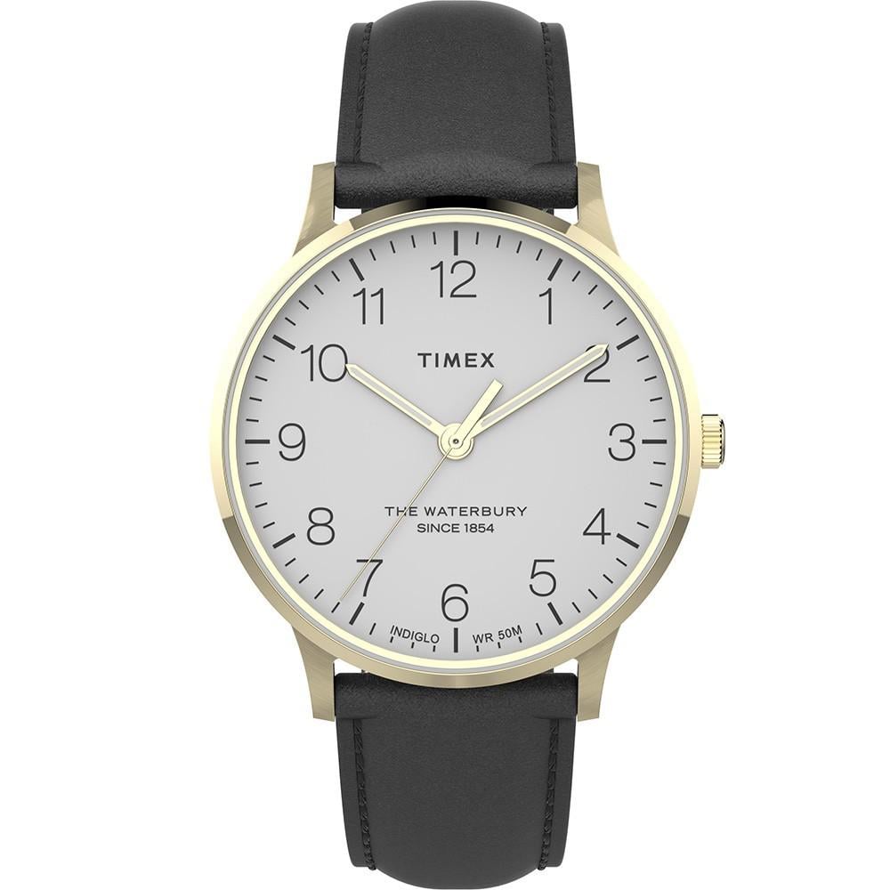 Наручные часы мужские Timex Waterbury Classic кварцевые Gold (Tx2u97300)