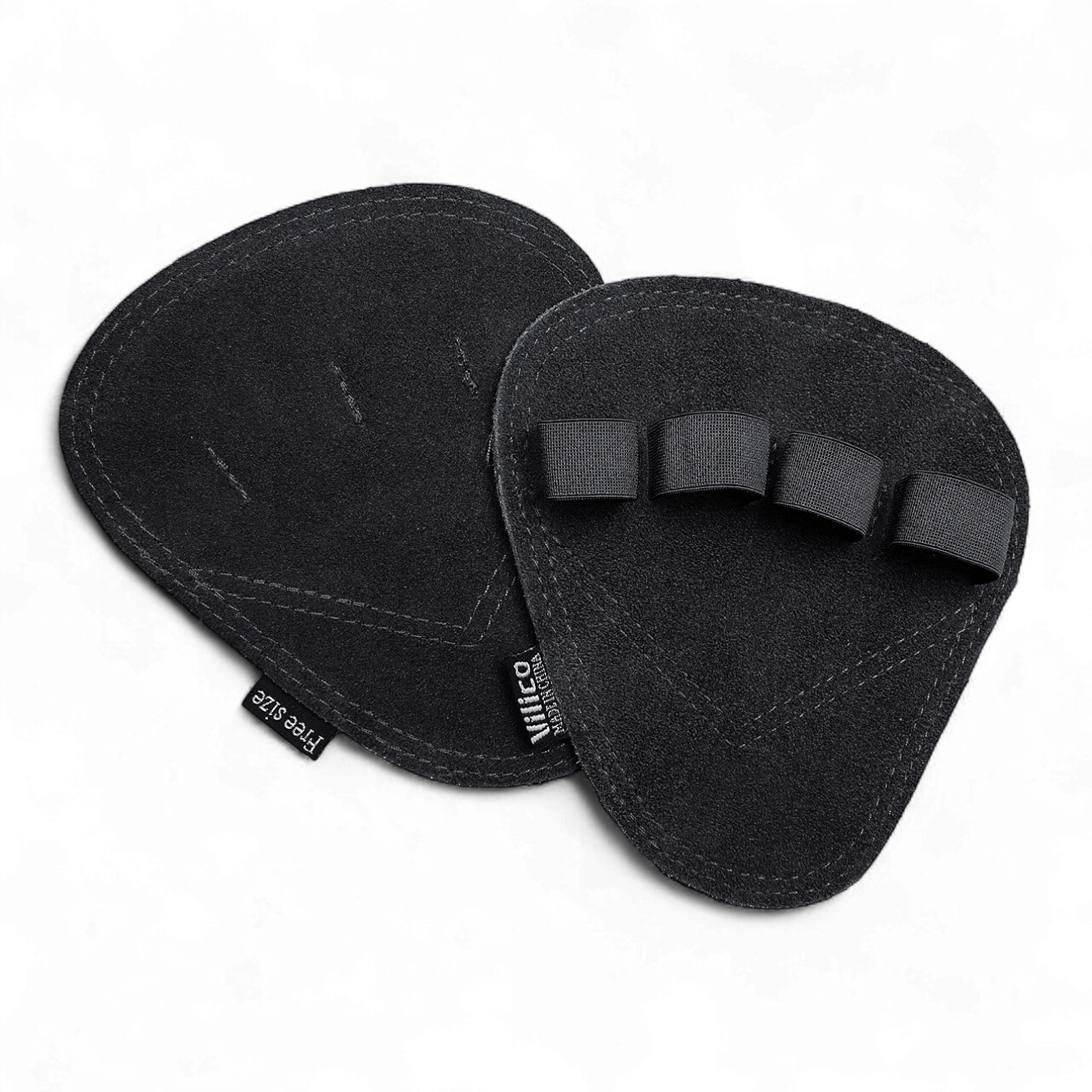 Накладки для турника гимнастические Univerza на ладони защитные от мозолей кожаные Черный