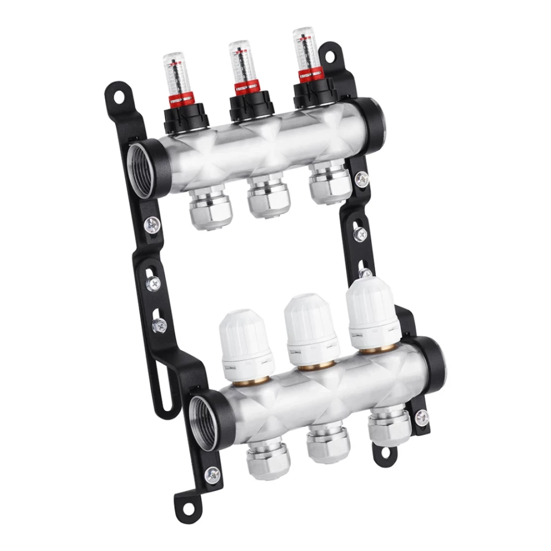 Колектор в зборі STA Classic на 3 виходи G1" з євроконусами нержавіюча сталь (TK-CV028315)