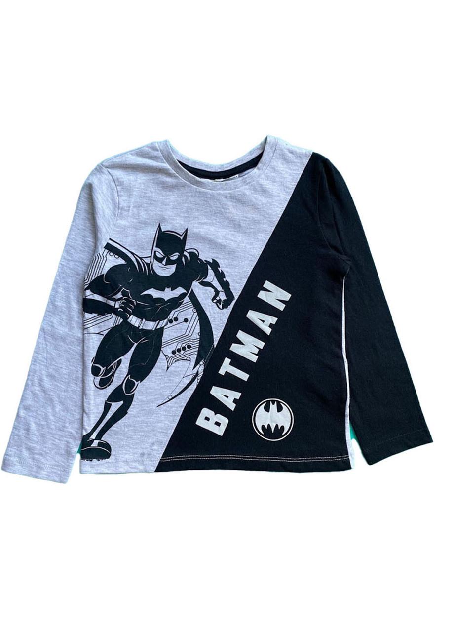 Лонгслив детский Disney Batman DC 5-6 лет 110 см Серый (2081861011)