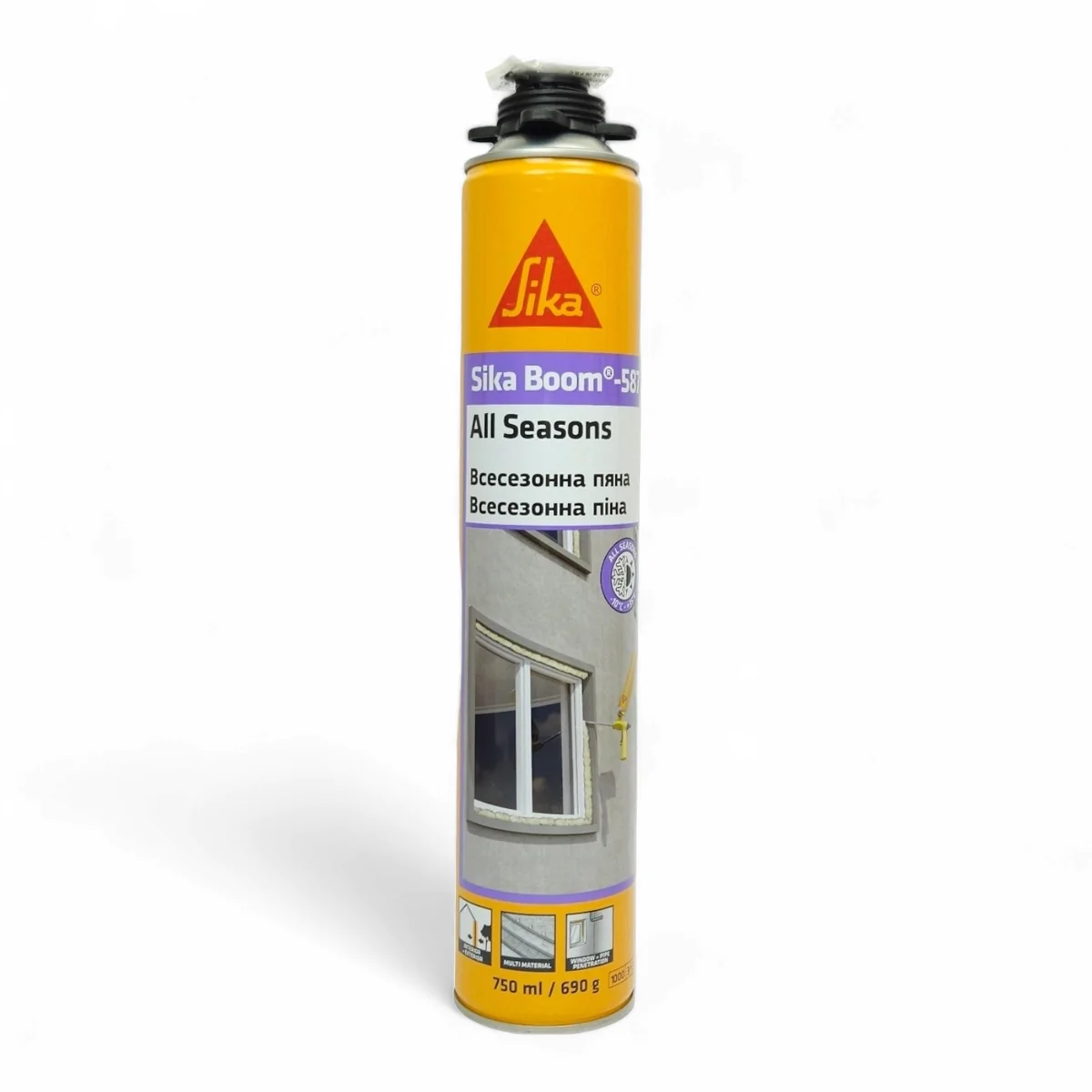 Піна монтажна професійна всесезонна Sika Sika Boom-587 саморозширююча балон 750 мл