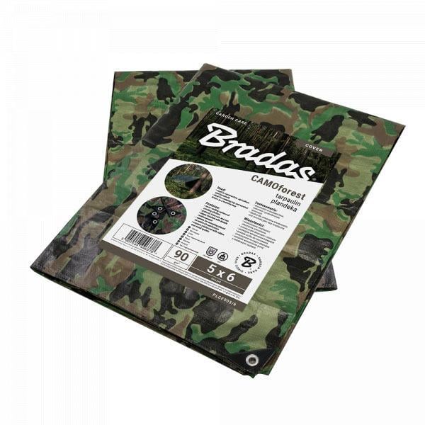 Тент Bradas CAMOforest 5х6 м 90 г/м2 Камуфляж (PLCF905/6)