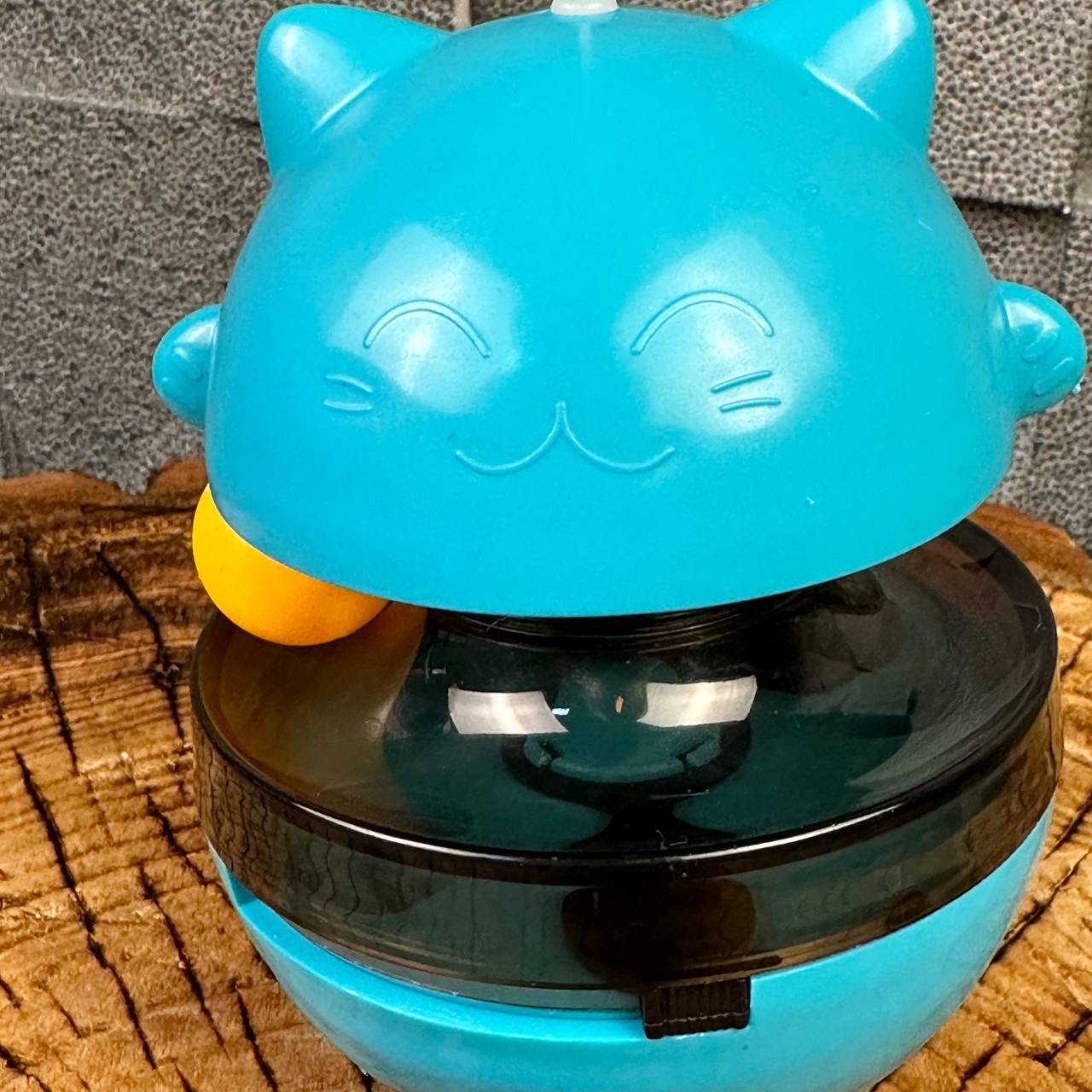 Игрушка неваляшка кормушка для кошек интерактивная с регулировкой - фото 2 Игрушка неваляшка кормушка для кошек интерактивная с регулировкой - фото 2