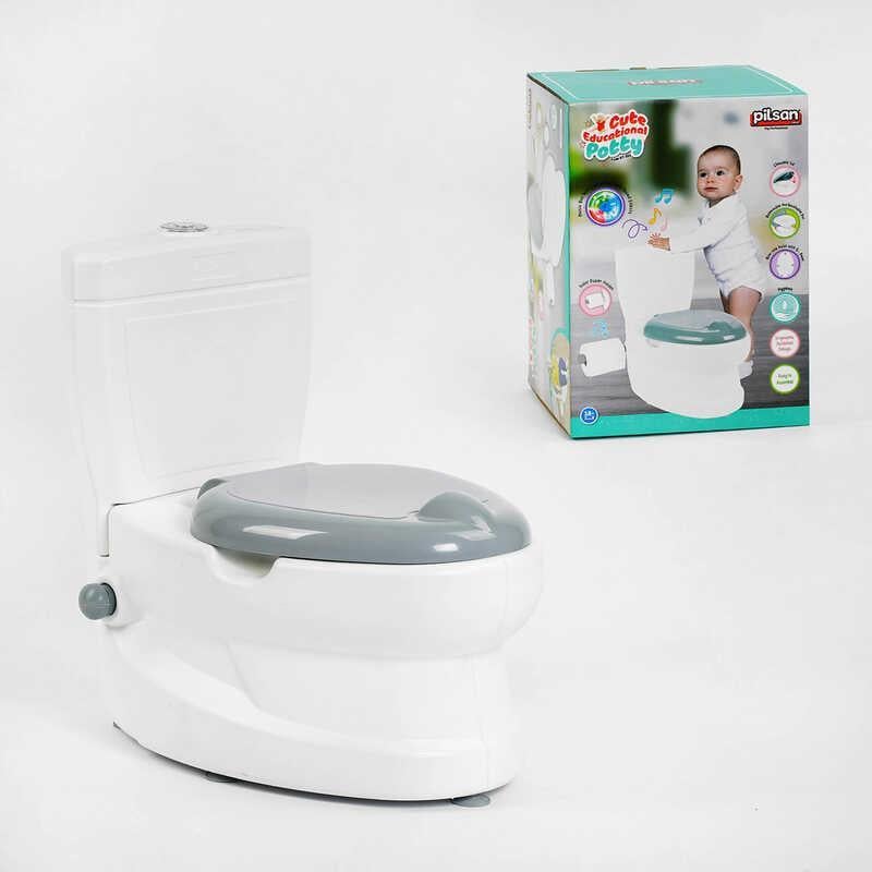 Горщик для дітей навчальний Pilsan 07-559 Унітаз з тримачем для паперу музичний (2472511844) - фото 2 Горщик для дітей навчальний Pilsan 07-559 Унітаз з тримачем для паперу музичний (2472511844) - фото 2