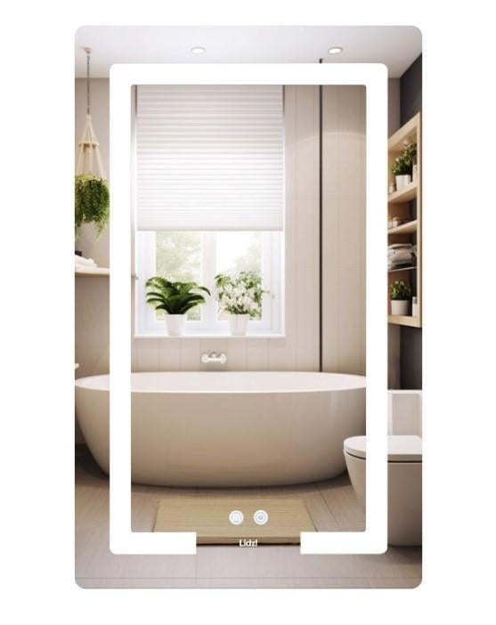 Зеркало Lidz Kubis KU2 500х800 мм с LED-подсветкой Touch (LD78LF936508048448)