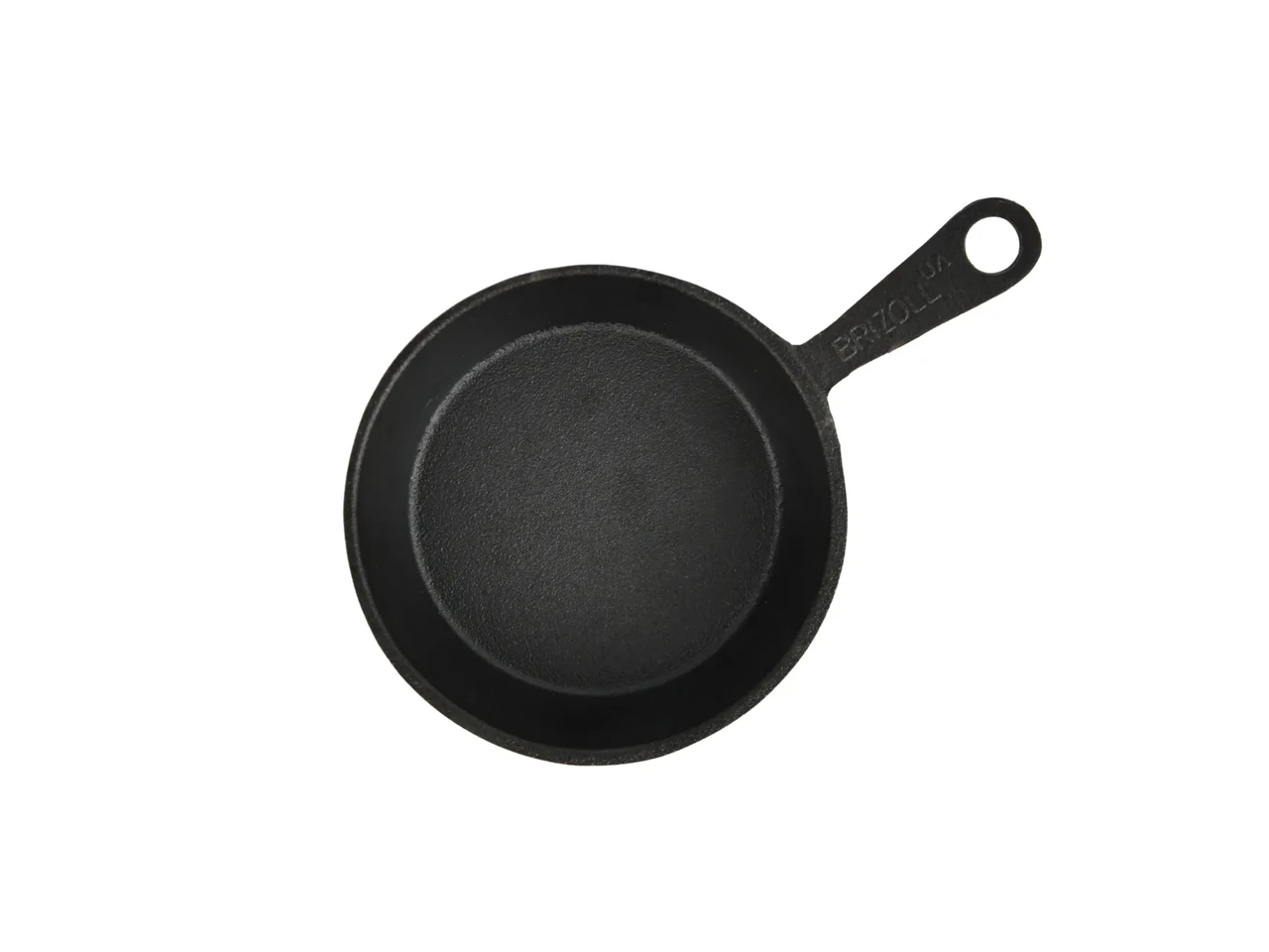 Сковорода чавунна порційна з ручкою Brizoll з круглою підставкою 140х30 мм - фото 3