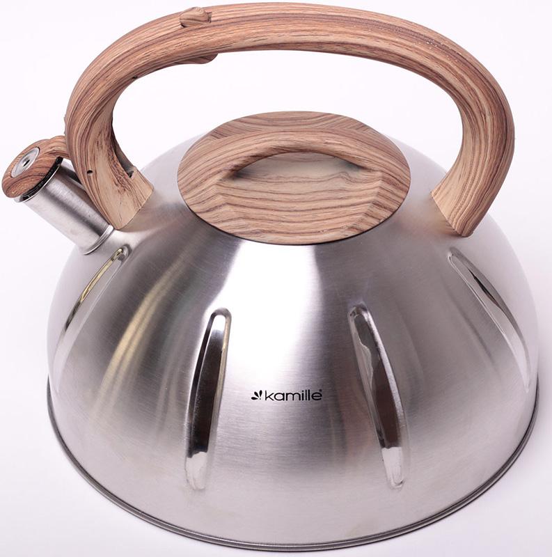 Чайник Kamille Whistling Kettle из нержавеющей стали со свистком 5 л - фото 2