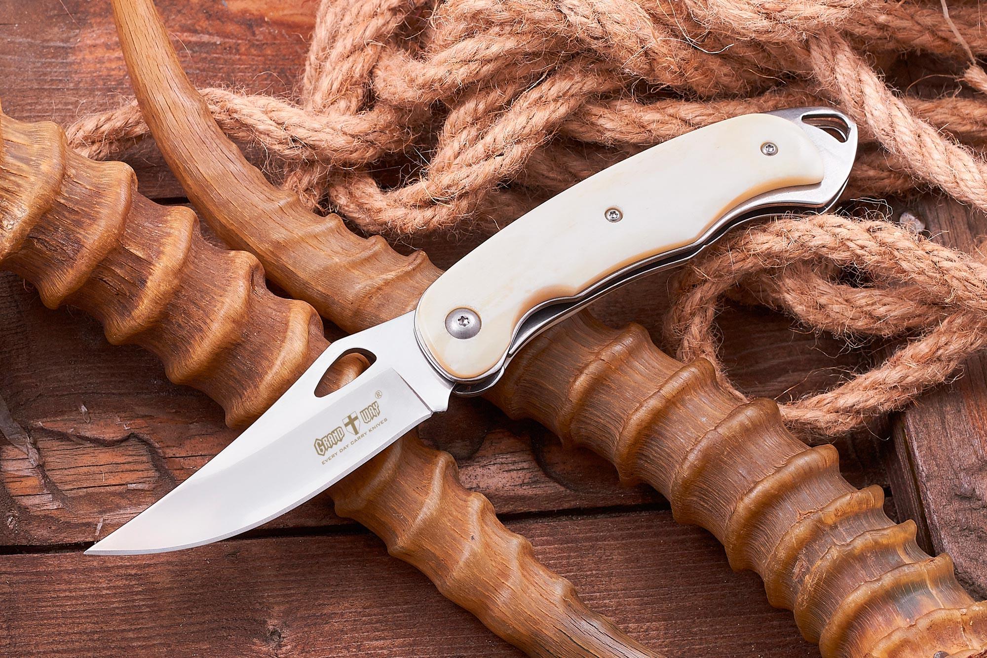 Нож охотничий складной туристический Grand Way 90 мм (01364) - фото 3