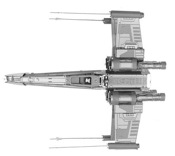 Пазл металлический 3D истребитель X-Wing Star Wars (554) - фото 4