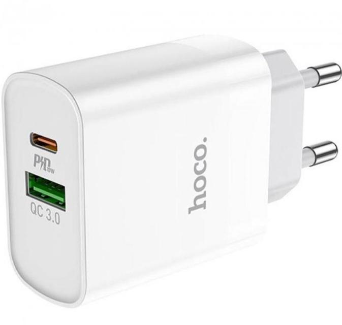 Зарядний пристрій мережевий Hoco C80A USB/Type C (000062007)