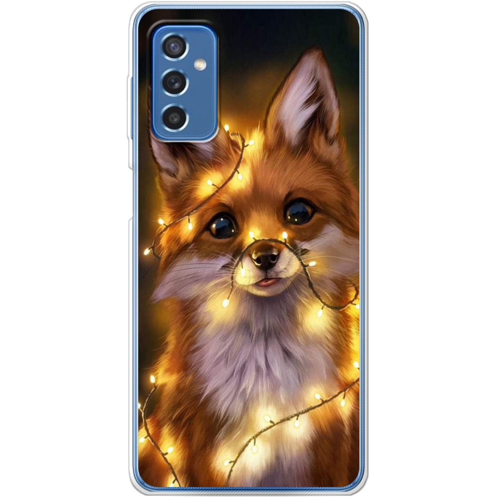 Чохол BoxFace Samsung Galaxy M52 (M526) Різдвяна Лисичка Прозорий силікон (43657-up2399-43657)