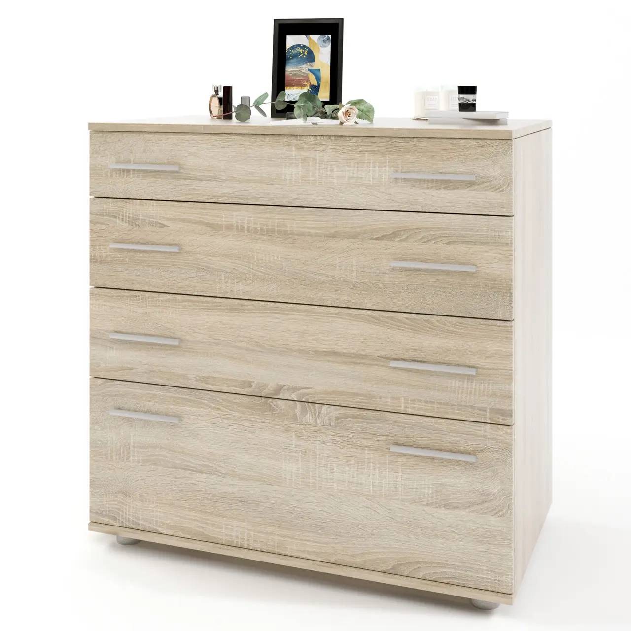 Комод Эверест К2 на 3 ящика телескопические направляющие 80х45х85 см Дуб сонома (643fdebb85a7a72bcf593110) Комод Эверест К2 на 3 ящика телескопические направляющие 80х45х85 см Дуб сонома (643fdebb85a7a72bcf593110)