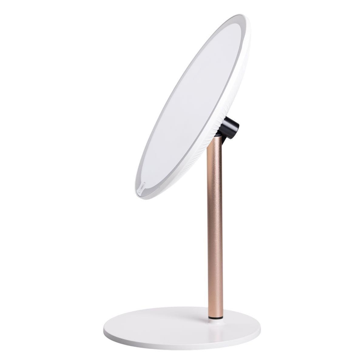 Зеркало косметическое с подсветкой круглое настольное HP-10-7AW Ø21 см Белый (A-033798) - фото 3 Зеркало косметическое с подсветкой круглое настольное HP-10-7AW Ø21 см Белый (A-033798) - фото 3