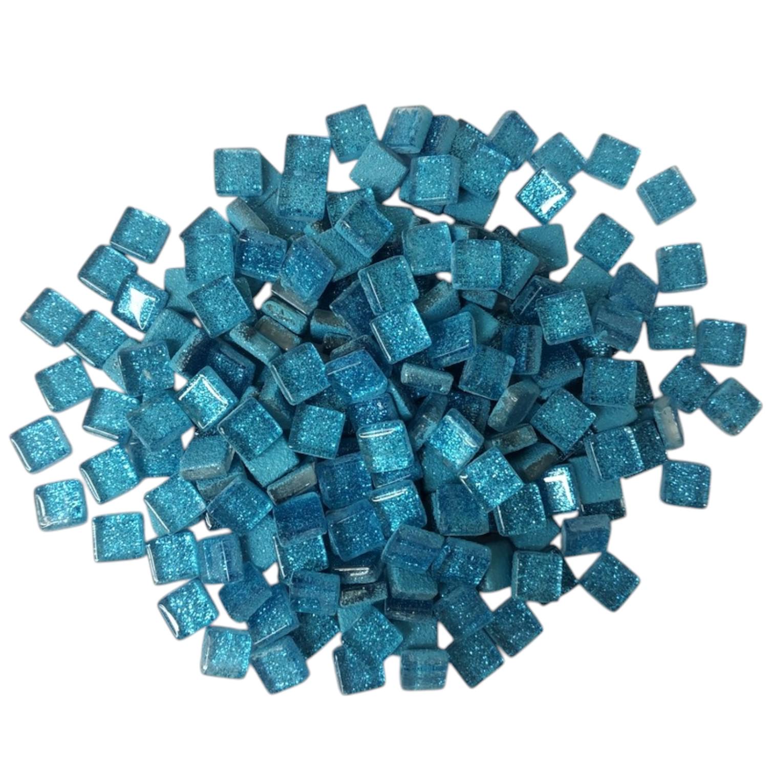 Набор кусочков мозаики квадратных с блестками 4 мм 200 г 150-170 шт. Синий (7624) Набор кусочков мозаики квадратных с блестками 4 мм 200 г 150-170 шт. Синий (7624)
