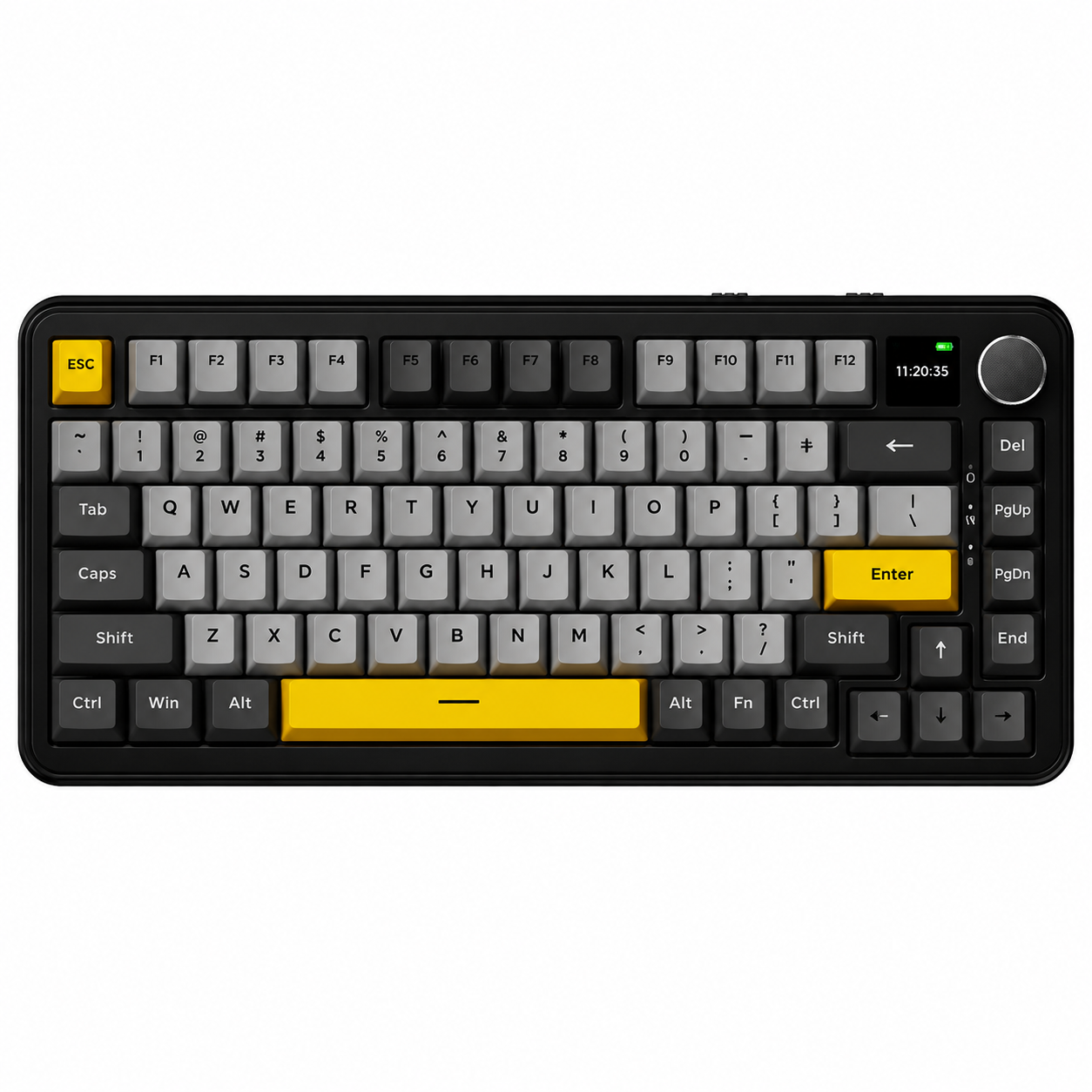 Клавиатура игровая механическая Ajazz AK820 MAX PLUS RGB/75%/USB-Type-C/hot-swap/энкодер/алюминиевая пластина