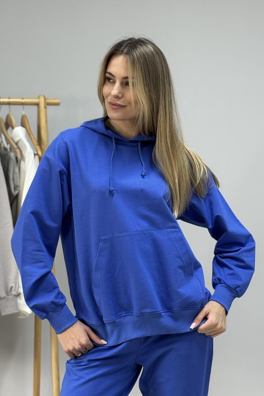 Костюм женский 2-х на замке M Синий (М82.1) (917-1-61) - фото 4 Костюм женский 2-х на замке M Синий (М82.1) (917-1-61) - фото 4