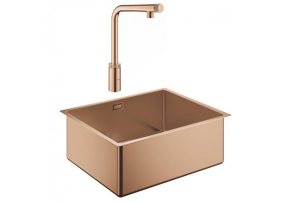 Набор Grohe мойка кухонная K700 31574DL0 со смесителем Minta Smartcontrol 31613DA0