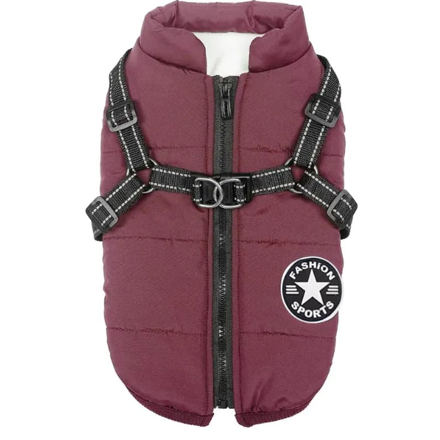 Жилет для собак C00247- 7 М Бордовый Жилет для собак C00247- 7 М Бордовый