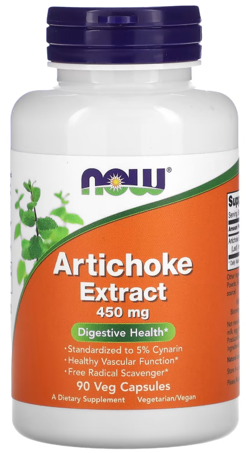 Комплекс Экстракт артишока Now Foods Artichoke Extract 450 мг 90 вегетарианских капсул