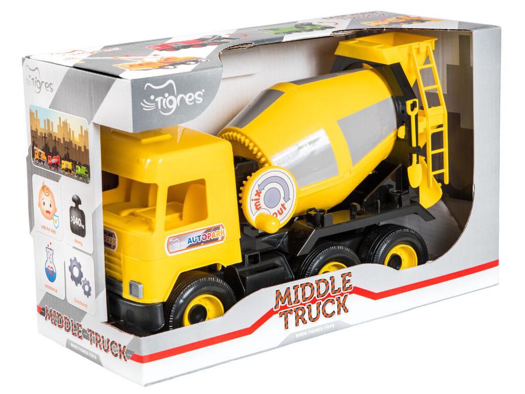 Игрушечная машинка Wader Сity Middle truck Бетономешалка 44x26x20 см (39493) - фото 2