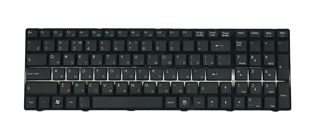 Клавиатура для ноутбука MSI A6200/A6205/A6300/A6500 S1N-3ERU211-SA0 (70405)