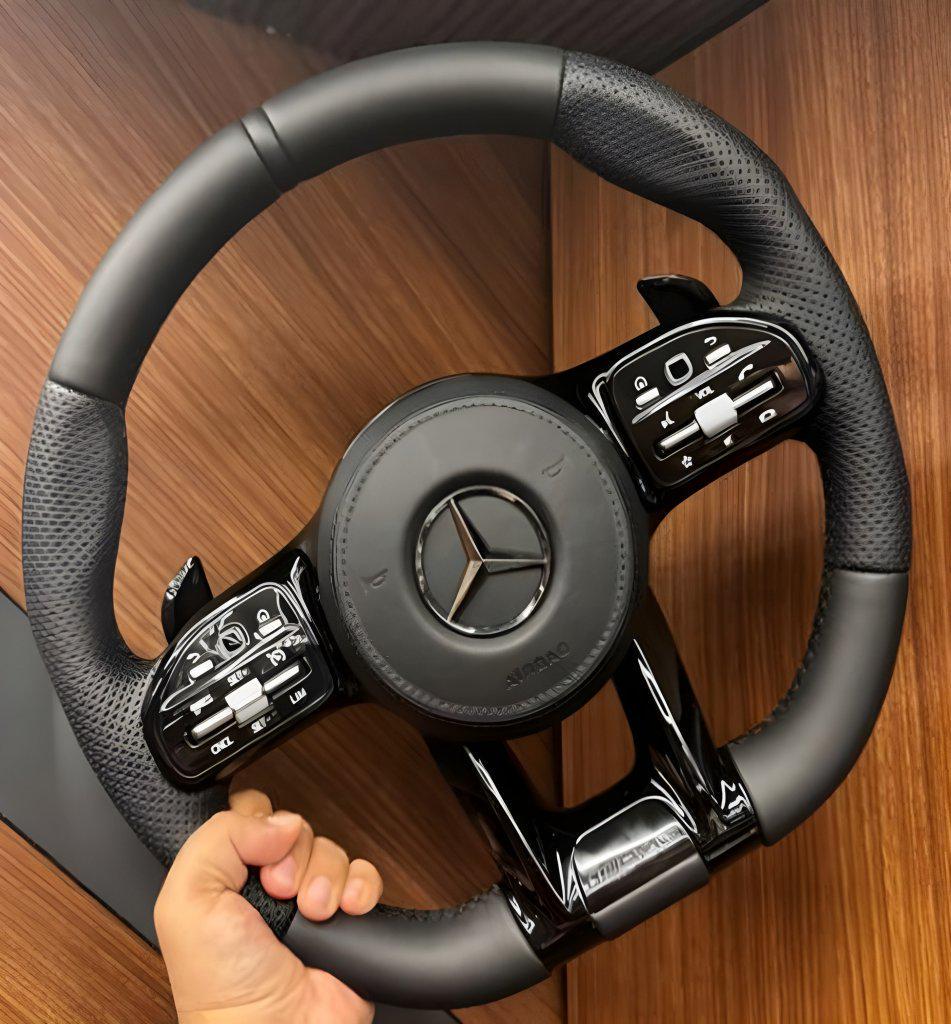 Руль AMG-Style GBT для Mercedes S-сlass W221 Черный