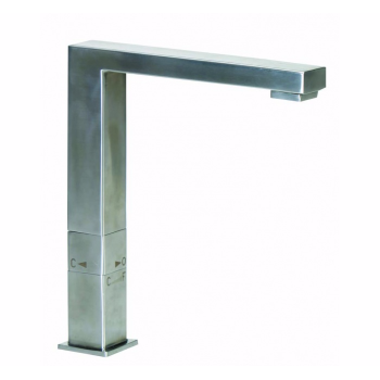 Смеситель для кухни GENEBRE INOX 65208 18 60 66 квадратный двухрежимный (23311)