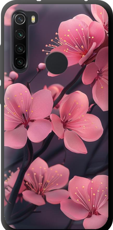 Чехол на Xiaomi Redmi Note 8 Пурпурная сакура (6075b-1787-42517)