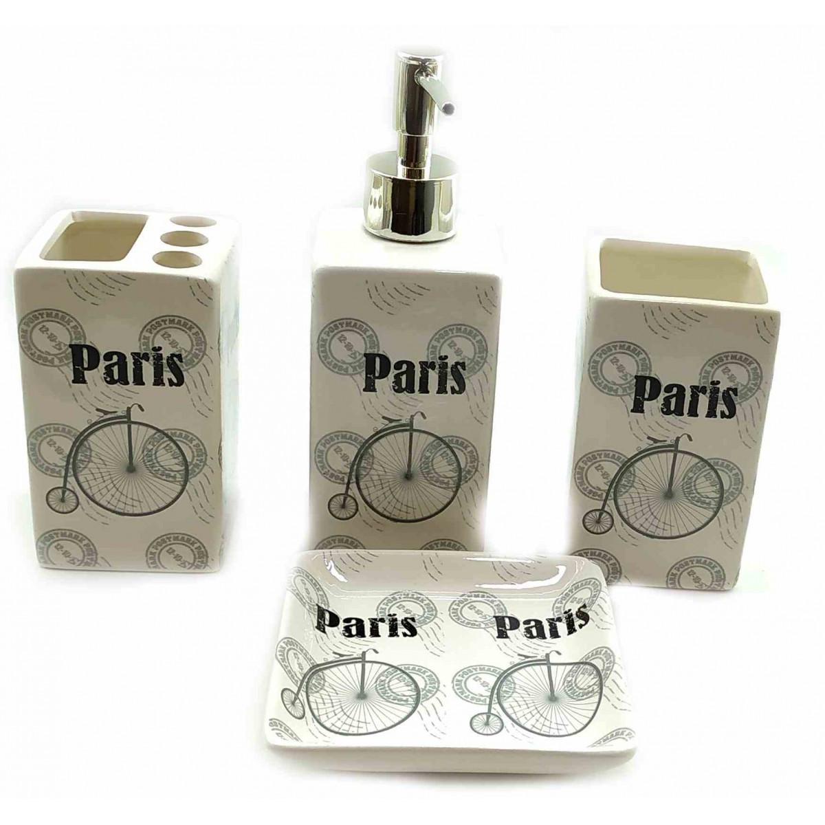 Набір для ванної керамічний Paris 22х23х8 см (32742A)