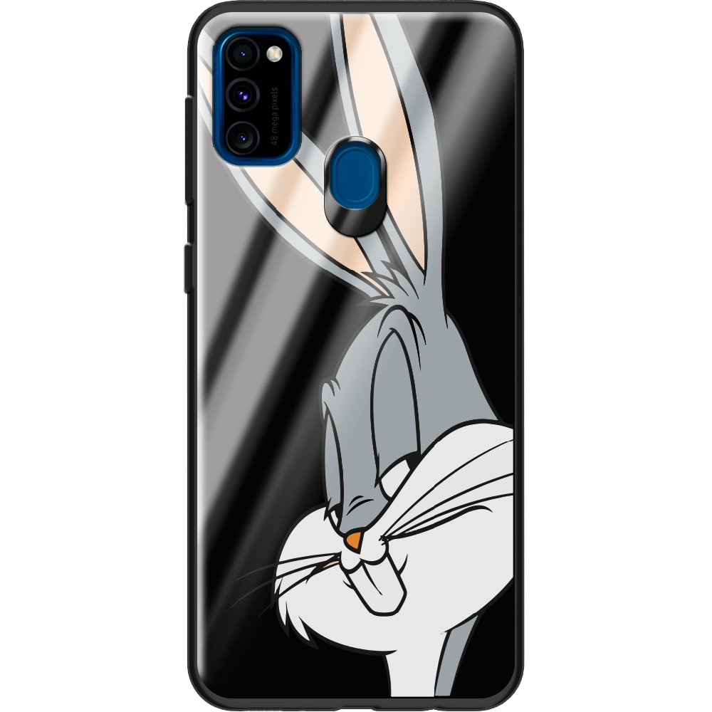 Чохол Boxface Samsung M307 Galaxy M30s Lucky Rabbit Чорний силікон зі склом (38209-bk81-38348)
