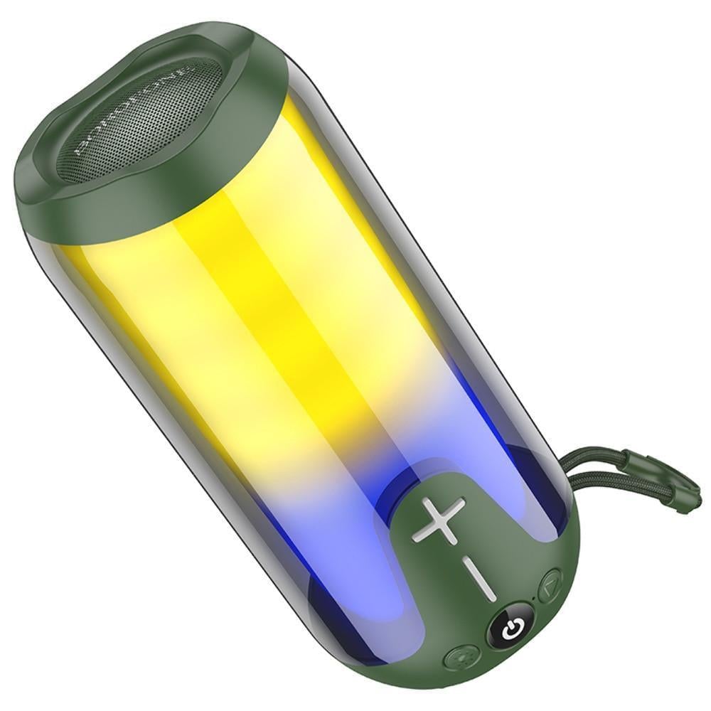 Портативна колонка Borofone BR33 TWS з LED підсвічуванням Зелений (2867029245)