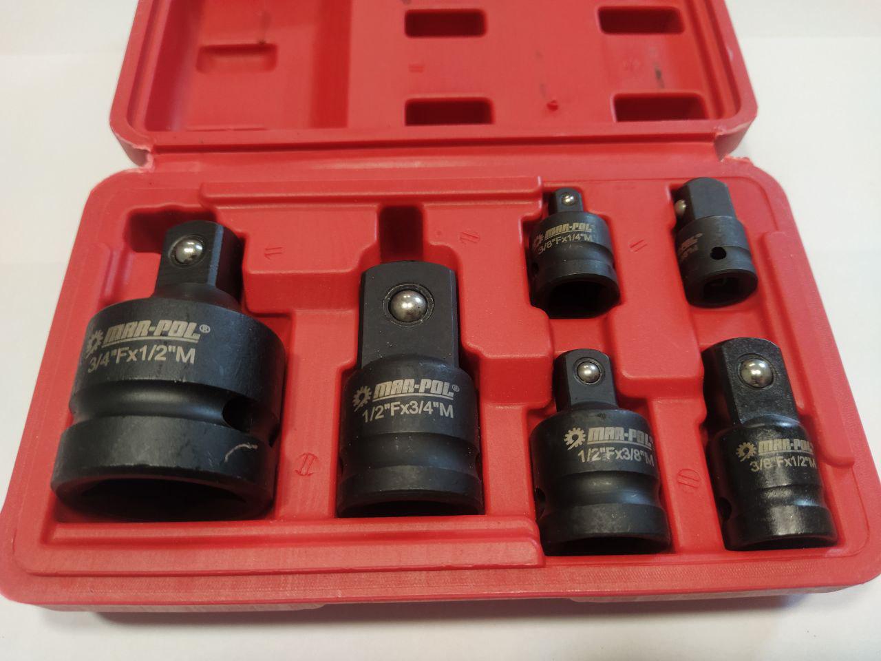 Перехідники для торцевих головок Mar-Pol M58576 6 шт. (12063484)