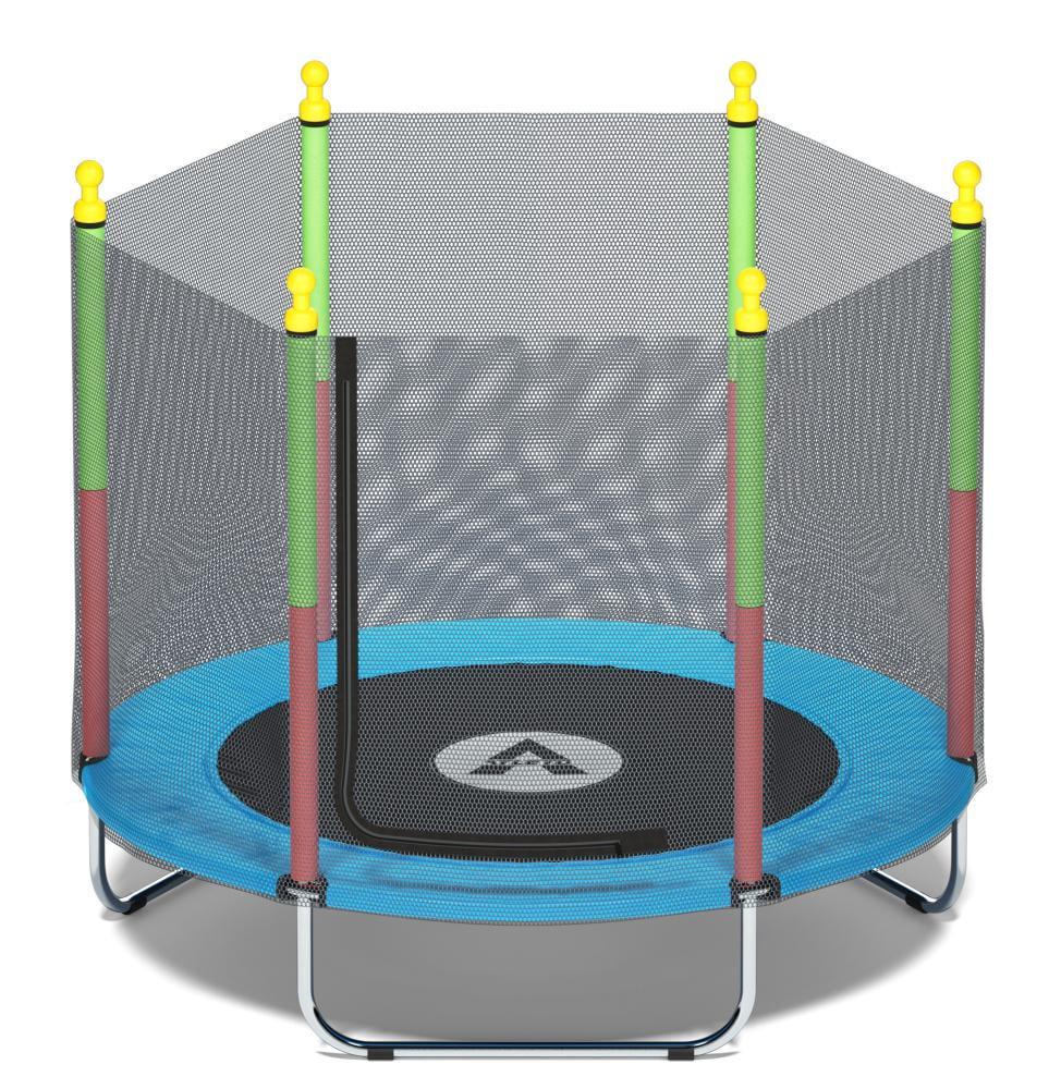 Батут дитячий Atleto із захисною сіткою на металевих опорах 160 см Синій (132-76-42400219) - фото 3 Батут дитячий Atleto із захисною сіткою на металевих опорах 160 см Синій (132-76-42400219) - фото 3