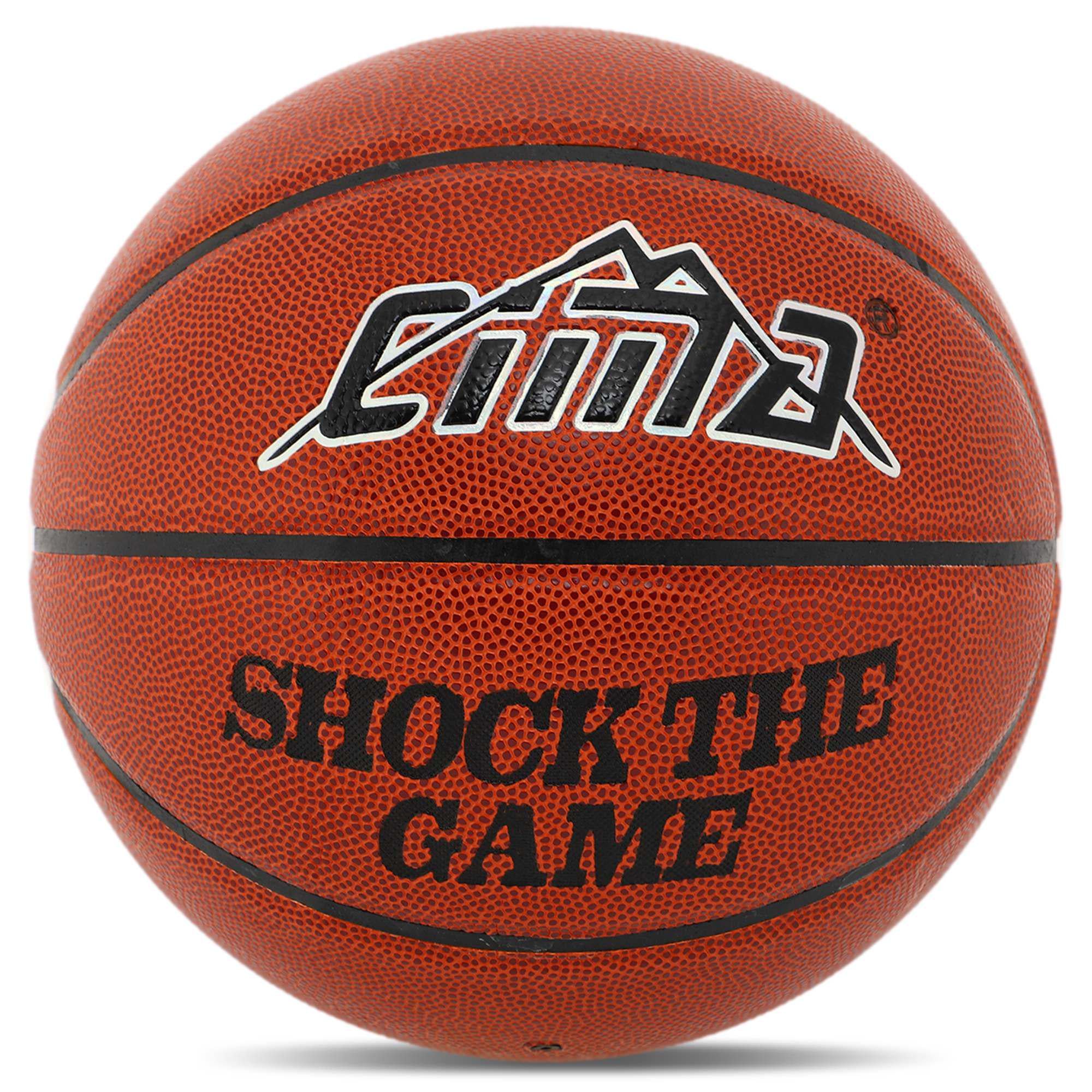 Баскетбольный мяч CIMA SHOCK THE GAME №7 PU Коричневый (BA-9036)