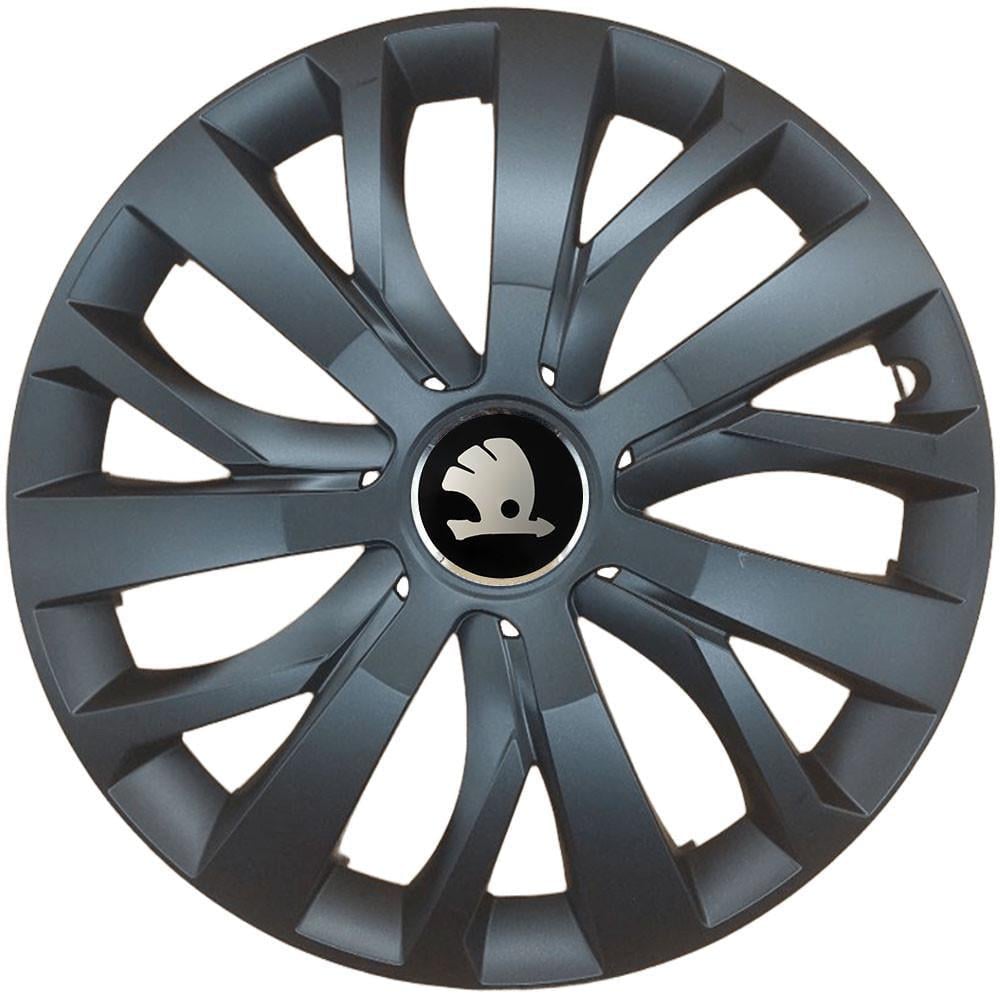 Комплект колпаков SJS R16 для Skoda 432 4 шт. Черный (108353)