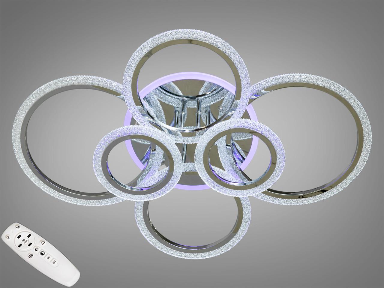 Люстра потолочная с диммером LED 2408/6HR 3col dim (2437588218)