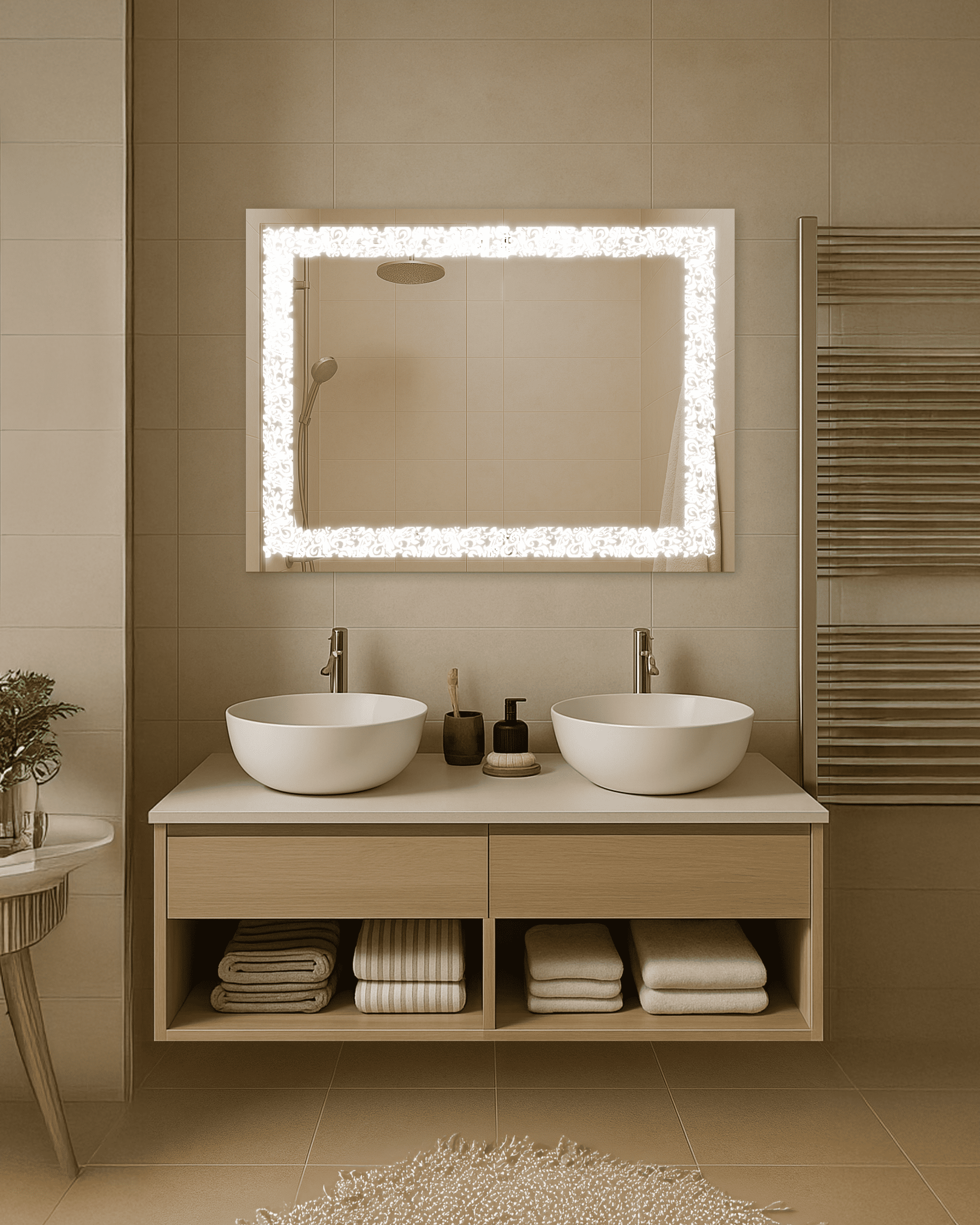 Зеркало Sklonova с LED подсветкой Стелио 700х800 мм (STELIO 1 - 700х800)