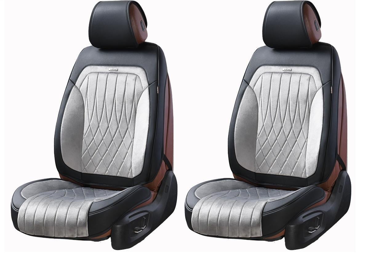 Чохли на передні сидіння автомобіля Elegant Modena EL 700 233 3D екошкіра та алькантара Сірий (2518247007)