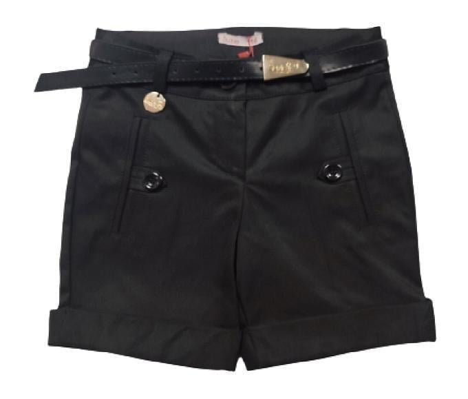 Шорты школьные для девочки Suzie ДЕРЛАЙН 01 мемори cotton 134 см Черный (137501_134)