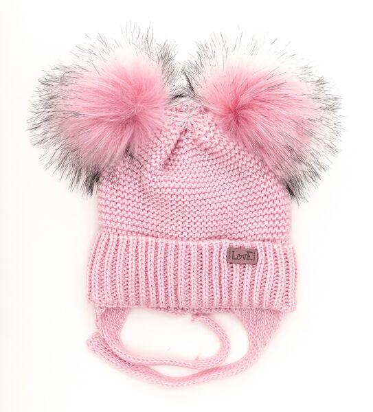 Шапка детская для девочек Мия D825 флис 44-48 см Светло-розовый