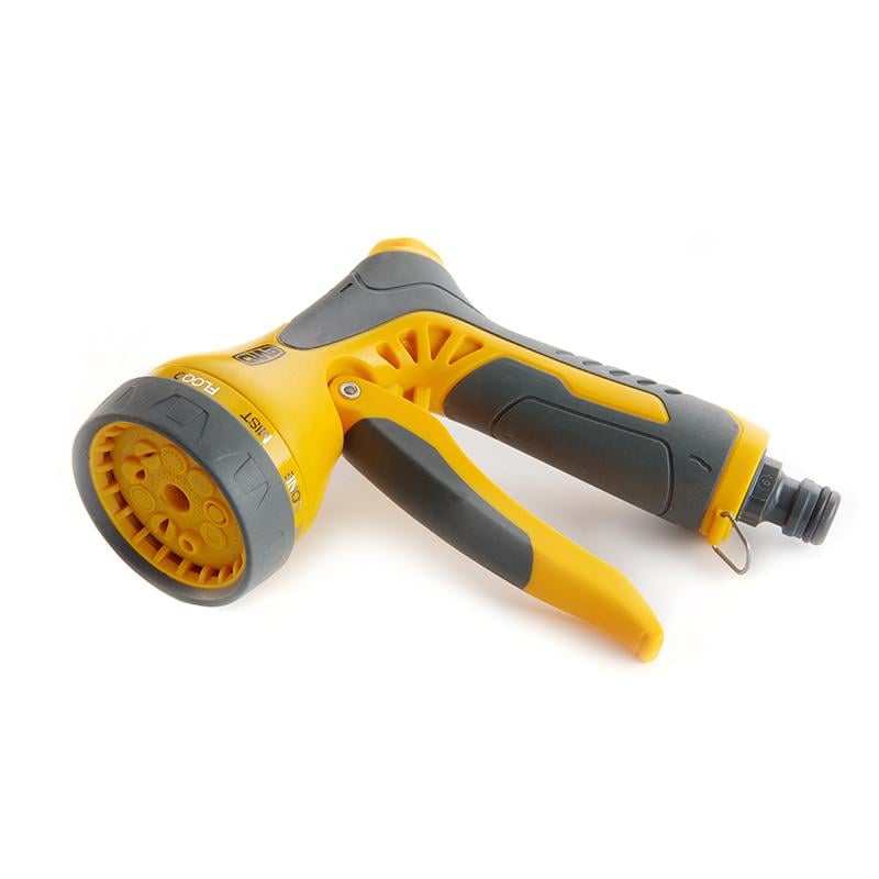 Пистолет-распылитель Сила прорезиненный 9 режимов с регулировкой потока (551237)