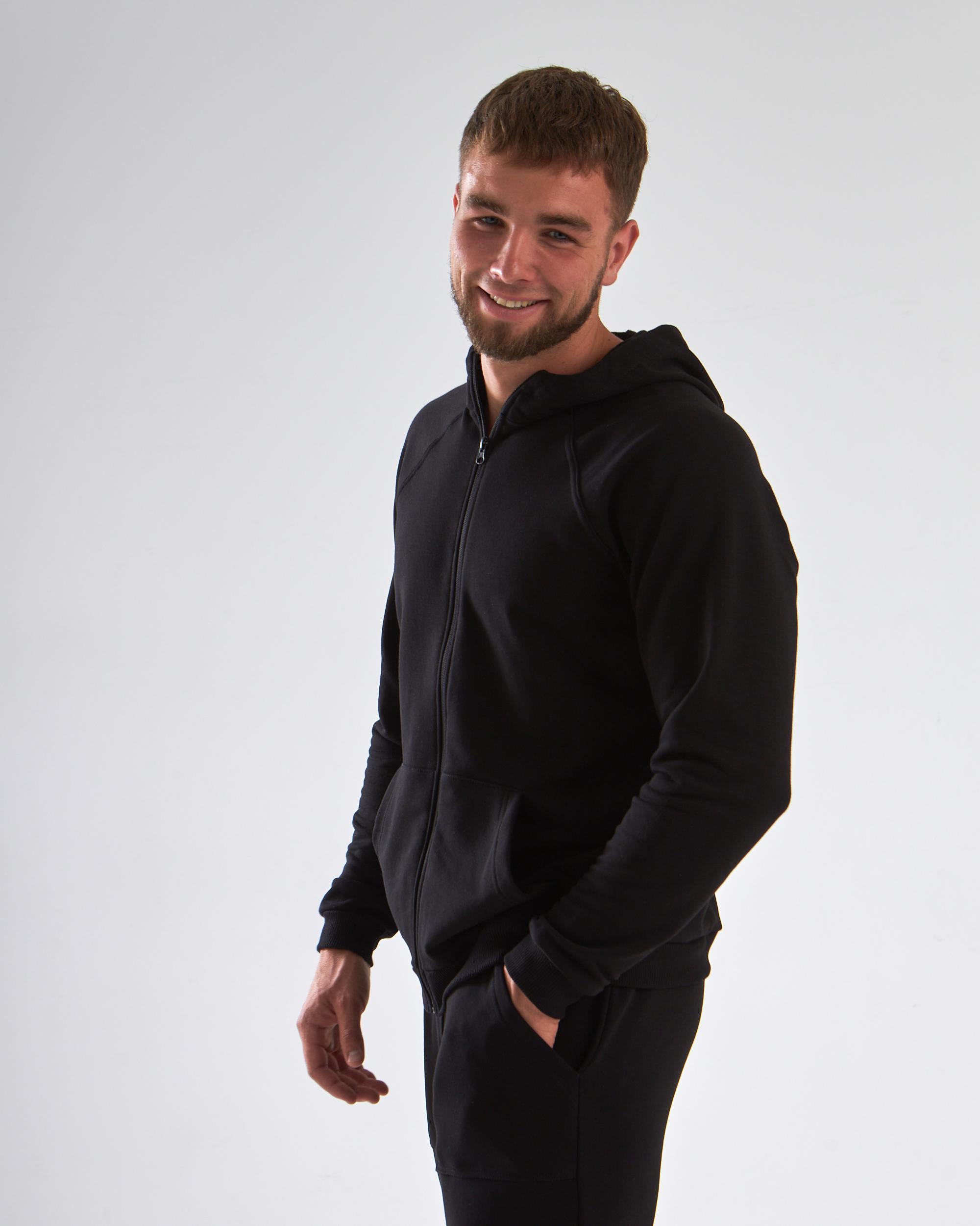 Спортивный костюм мужской р. 46 Черный (14605045) - фото 8 Спортивный костюм мужской р. 46 Черный (14605045) - фото 8