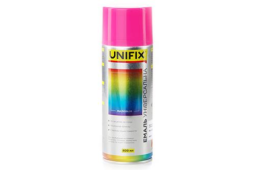 Эмаль акриловая универсальная Unifix 400 мл глянцевая RAL 4003 Розовый (84559) Эмаль акриловая универсальная Unifix 400 мл глянцевая RAL 4003 Розовый (84559)