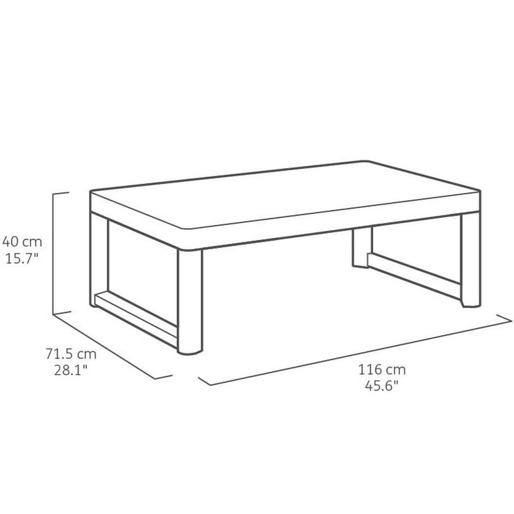 Стол садовый Keter Lyon Капучино (232296) - фото 9