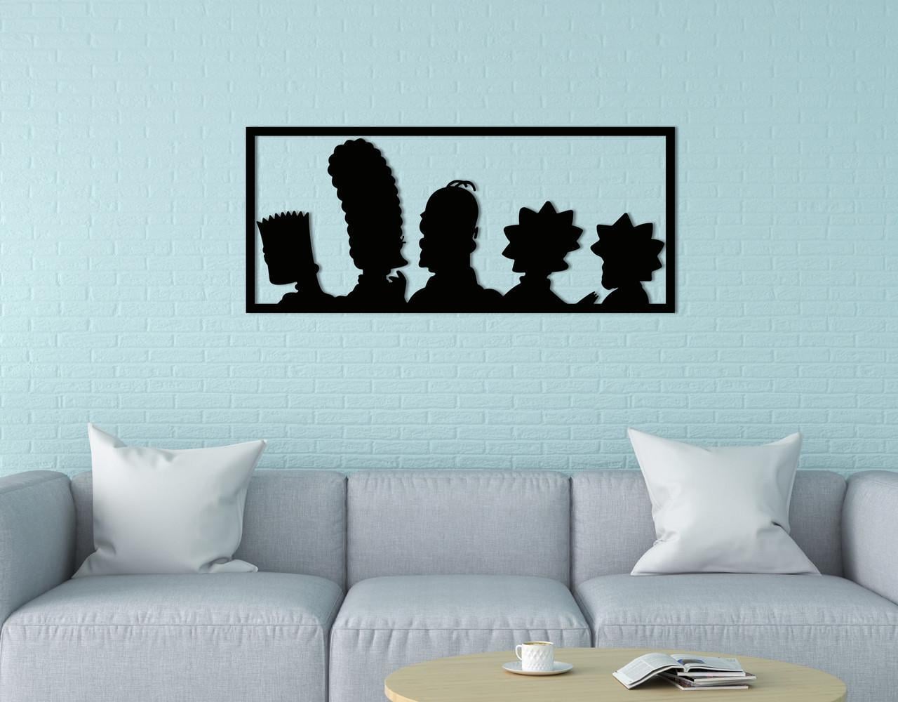 Декоративное панно на стену Upwood Decor The Simpsons 39,1х90 см Black (1576032647)