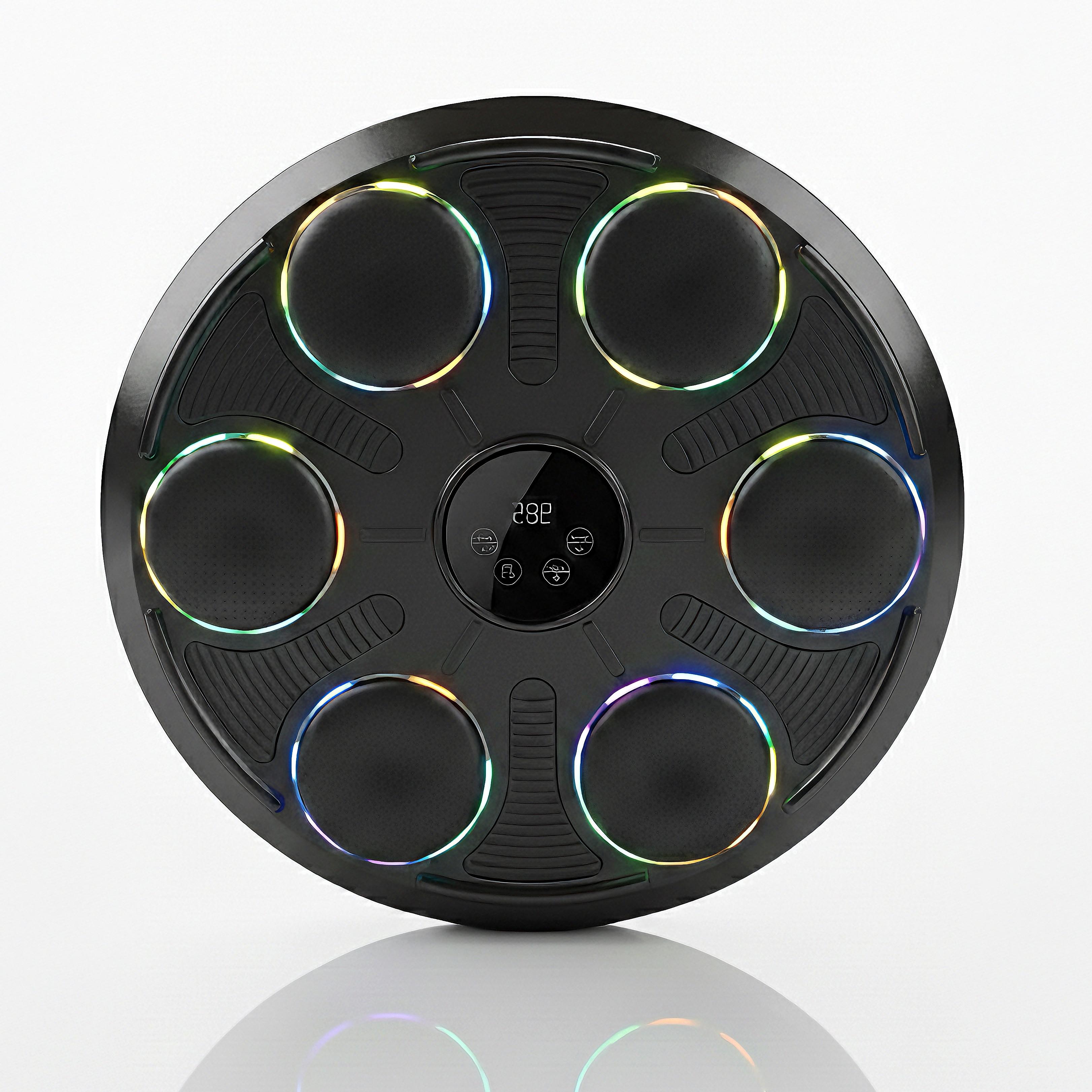 Тренажер интерактивный настенный для бокса BoostX смарт реакции 6-зонный с RGB подсветкой 12 режимов